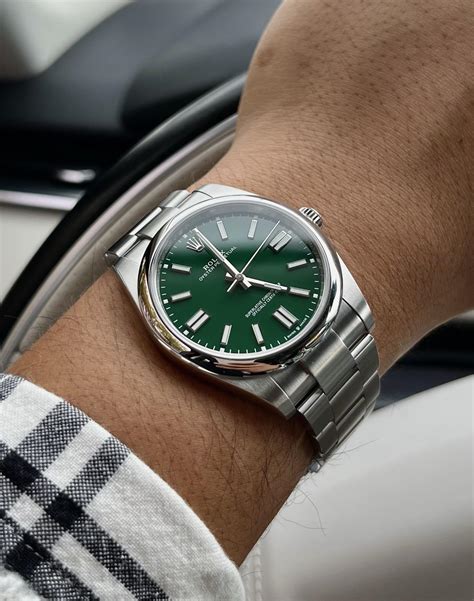 rolex green oyster perpetual|pre owned rolex oyster perpetual.